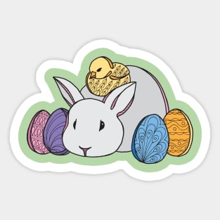 Springtime bunny Sticker